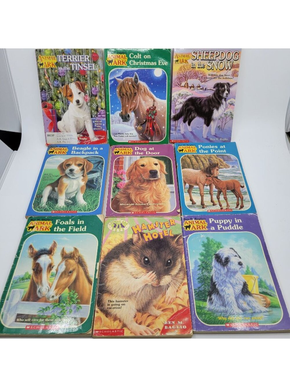 ANIMAL ARK by Ben Baglio Lot of 9 Vintage Chapter Books - BK109